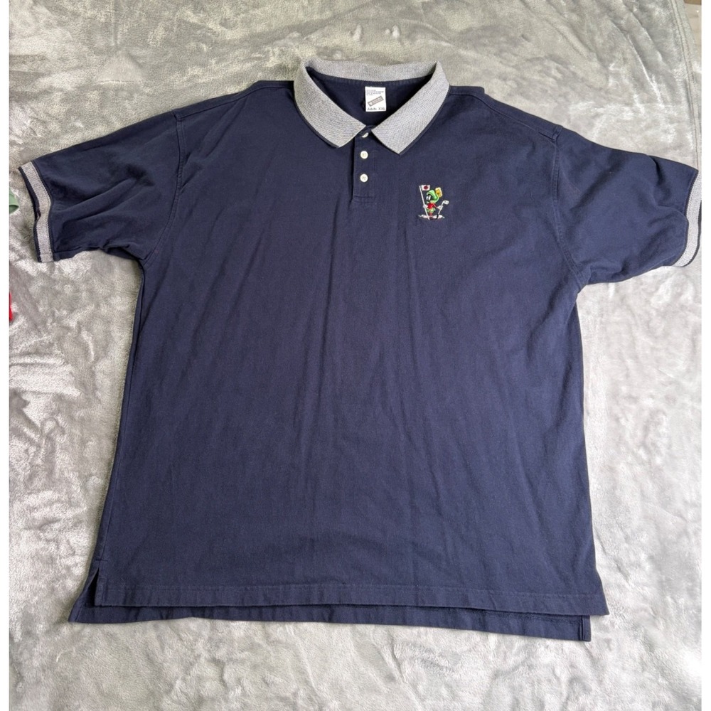 Warner Bros. Studio Store Marvin the Martian Golf Men's Polo 2 XL Blue